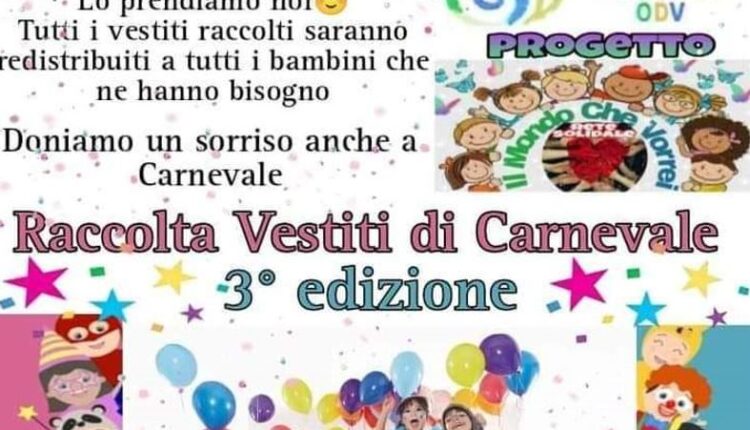 raccolta vestiti carnevale loc